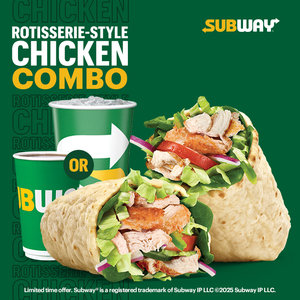 Rotisserie-Style Chicken Wrap Combo